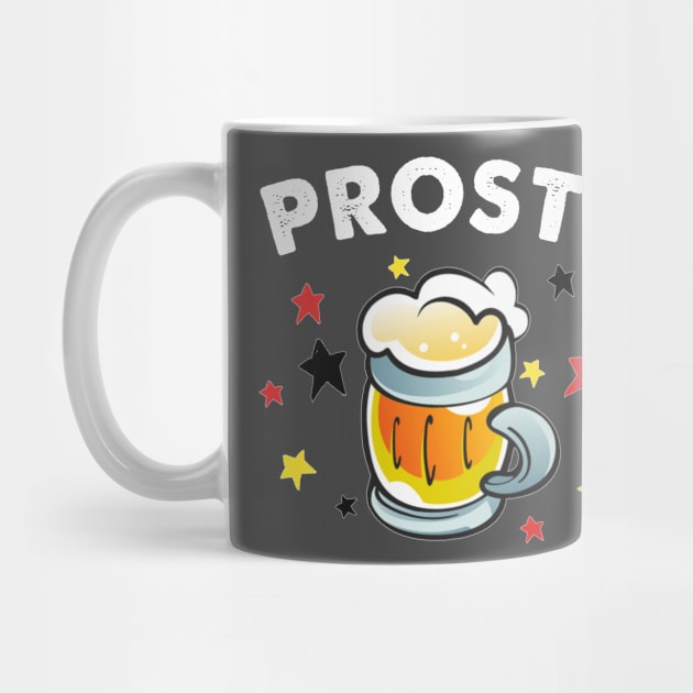 PROST! Oktoberfest German Flag Mug Design by DankFutura